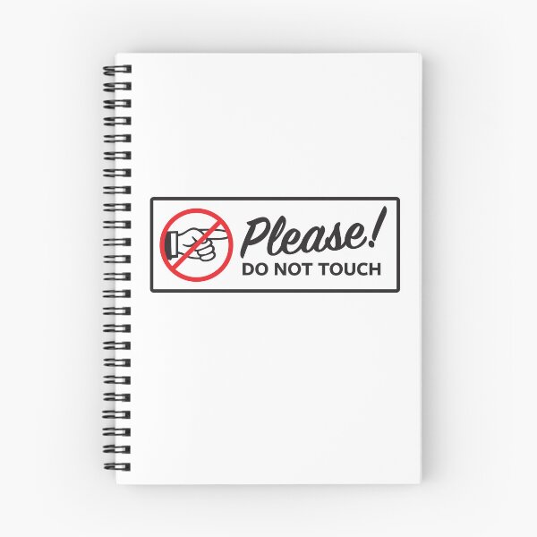 Item preview, Please Do Not Touch Sign Warning Decal designed and sold by MarkFiveDesign.