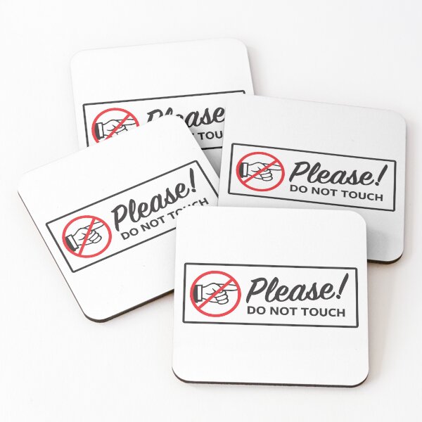 Item preview, Please Do Not Touch Sign Warning Decal designed and sold by MarkFiveDesign.
