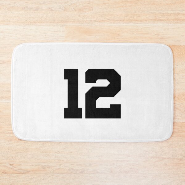 Item preview, 12, twelve, black, University designed and sold by Numbers-Art.