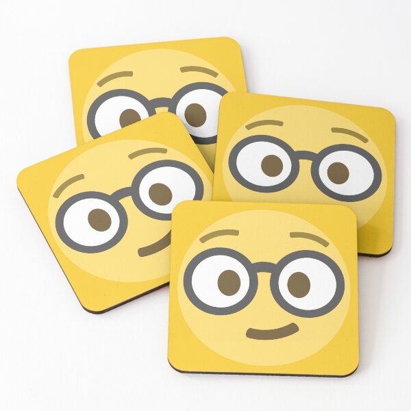 Item preview, Nerd Face With Glasses Emoji designed and sold by patternsbyposh.