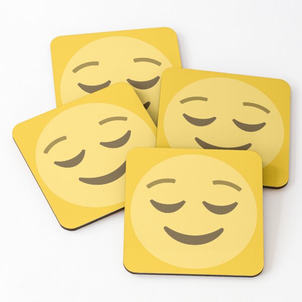 Item preview, Relieved Face Emoji designed and sold by patternsbyposh.