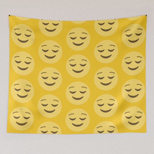 Item preview, Relieved Face Emoji designed and sold by patternsbyposh.