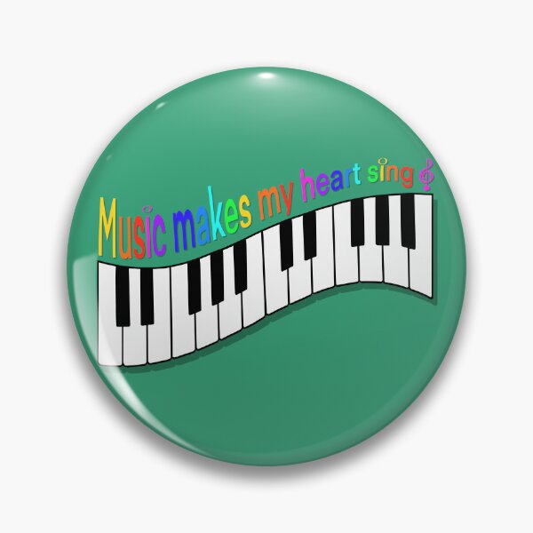 Item preview, "Music Makes My Heart Sing" 2 | Keys Of A Piano designed and sold by LiseHoltArt.