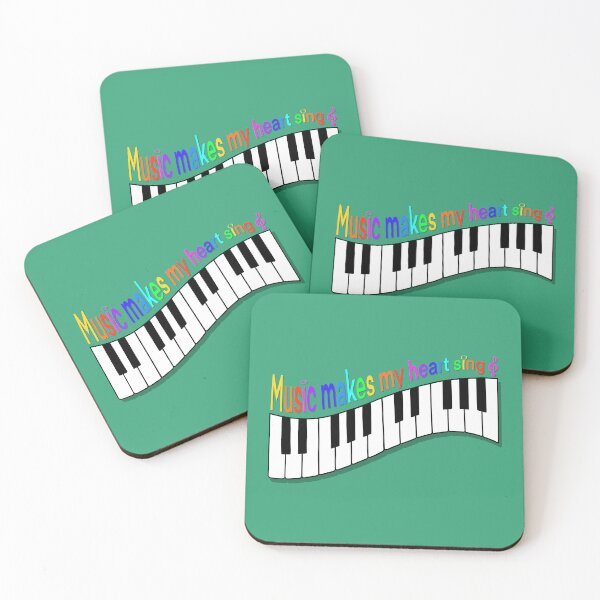 Item preview, "Music Makes My Heart Sing" 2 | Keys Of A Piano designed and sold by LiseHoltArt.