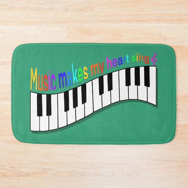 Item preview, "Music Makes My Heart Sing" 2 | Keys Of A Piano designed and sold by LiseHoltArt.