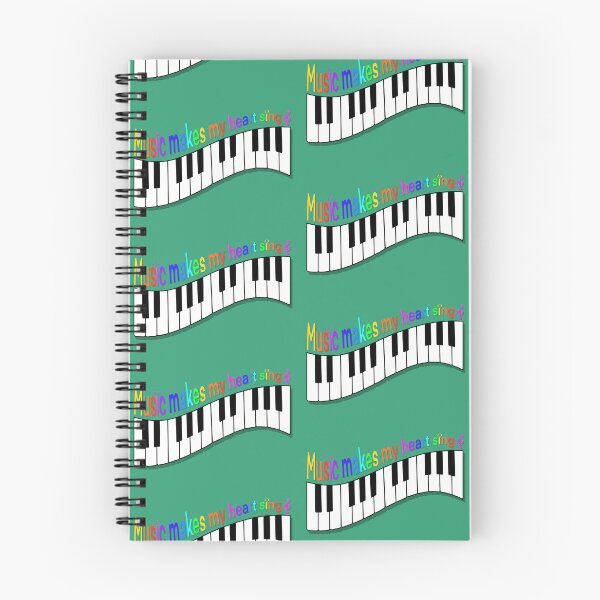 Item preview, "Music Makes My Heart Sing" 2 | Keys Of A Piano designed and sold by LiseHoltArt.