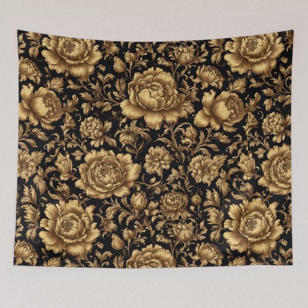 Item preview, Baroque florals designed and sold by Courtney Croxall.