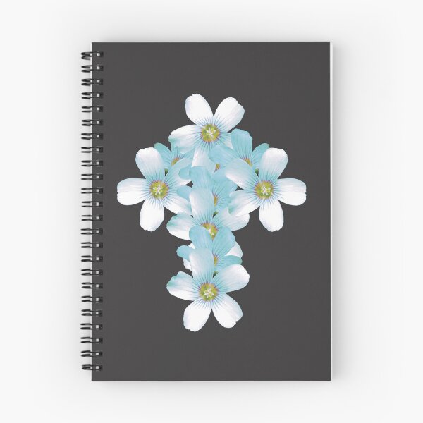 Item preview, Geometric Floral Crucifix Gothic Idea Light Aqua designed and sold by somersbyman.