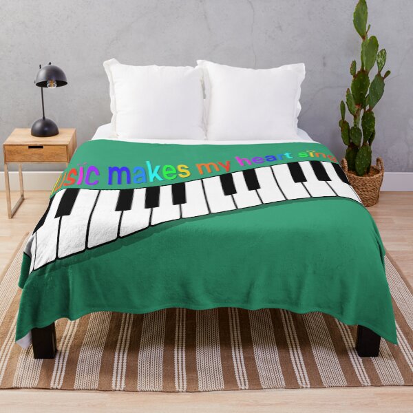 Item preview, "Music Makes My Heart Sing" 2 | Keys Of A Piano designed and sold by LiseHoltArt.
