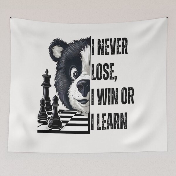 Item preview, I never lose I win or I learn designed and sold by TeddybearClub.