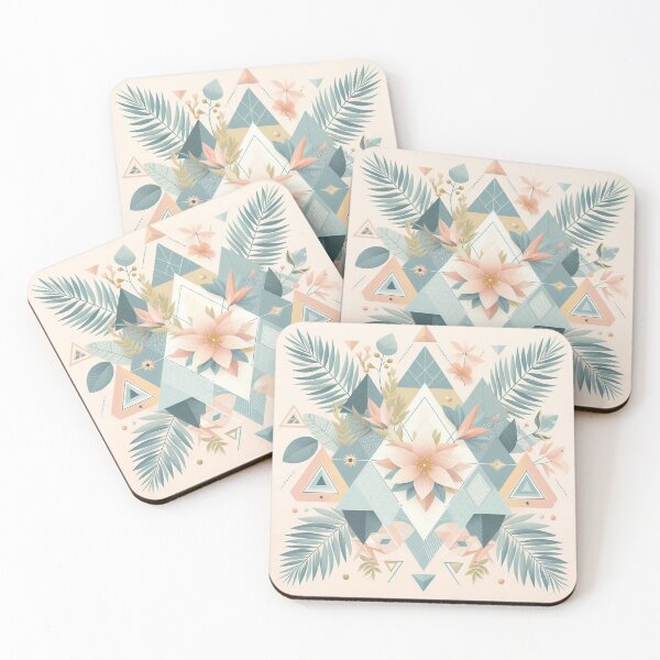 Item preview, Geometric botanical design. designed and sold by Sublime Infinito.