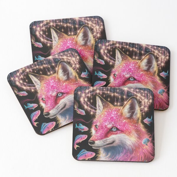Item preview, Fox Portrait. celestial fox, magical fox designed and sold by FoxVibes.