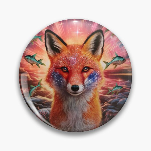Item preview, Fox Portrait. celestial fox, magical fox designed and sold by FoxVibes.