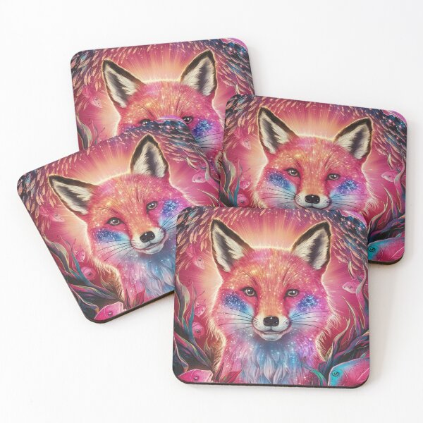 Item preview, Fox Portrait. celestial fox, magical fox designed and sold by FoxVibes.