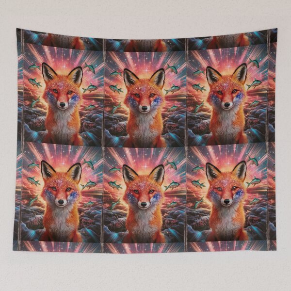 Item preview, Fox Portrait. celestial fox, magical fox designed and sold by FoxVibes.