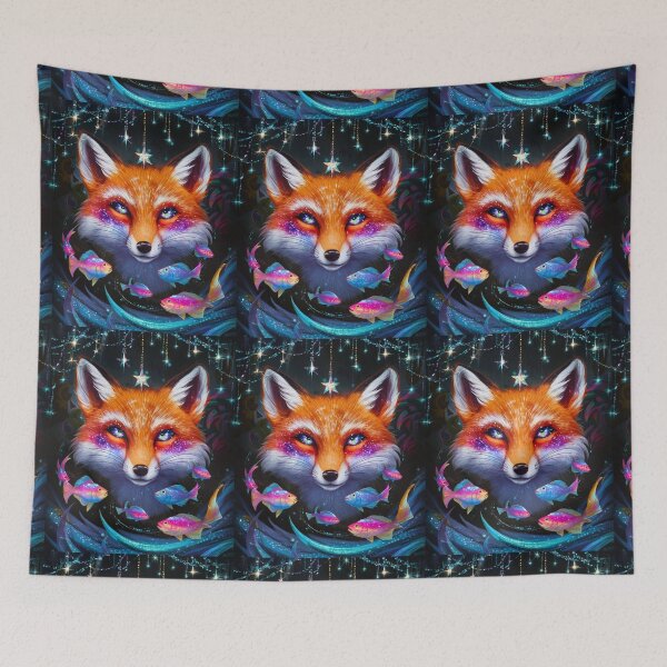 Item preview, Fox Portrait. celestial fox, magical fox designed and sold by FoxVibes.