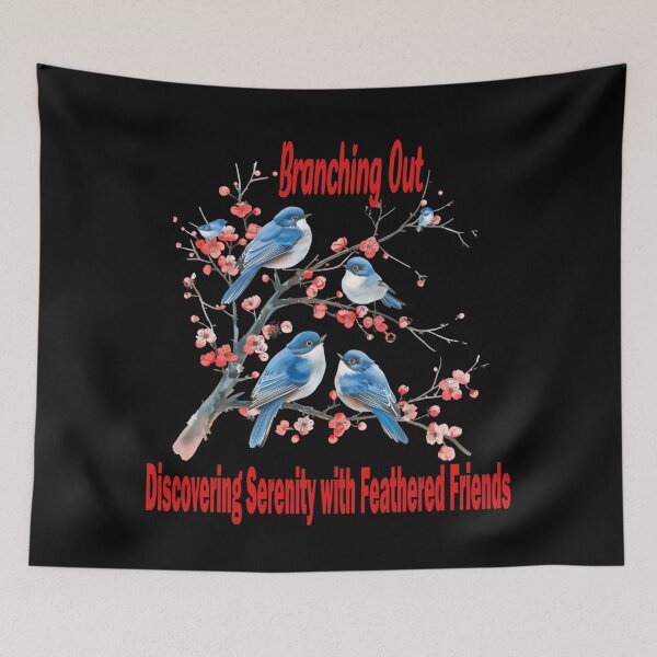 Item preview, Branching Out, Indigo Birds designed and sold by Bliss Find And Design.