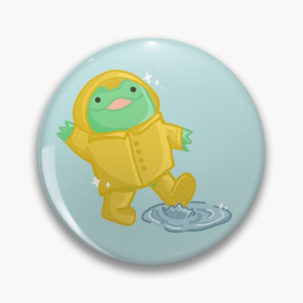 Item preview, Happy frog splashing in puddles designed and sold by FlowMinnow.