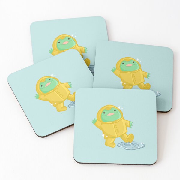 Item preview, Happy frog splashing in puddles designed and sold by FlowMinnow.