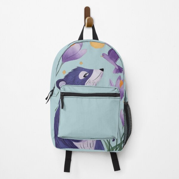 Item preview, Raccoon & Bird in a Flowerbed designed and sold by ChristCentered.