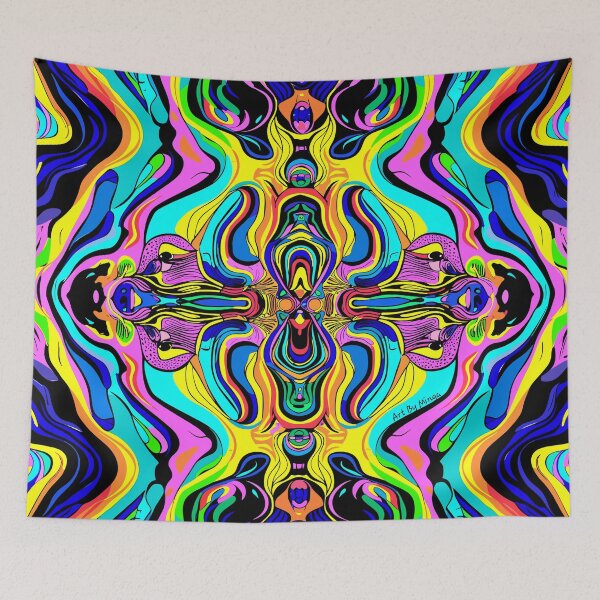 Item preview, Art By Minga Trippie Colorful Abstract Design designed and sold by Artbyminga.