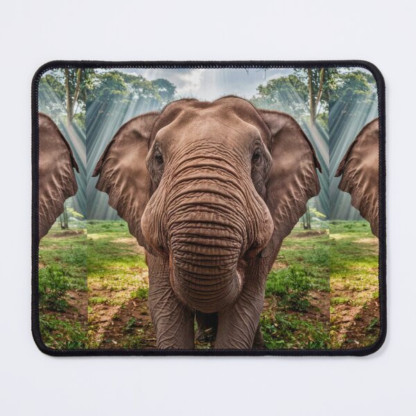 Item preview, Elephant Portrait. wide angle, fisheye designed and sold by ElephantVibes.