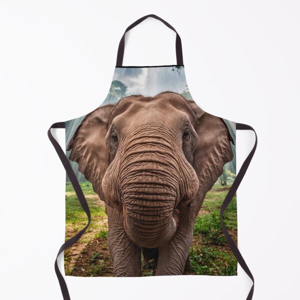 Item preview, Elephant Portrait. wide angle, fisheye designed and sold by ElephantVibes.