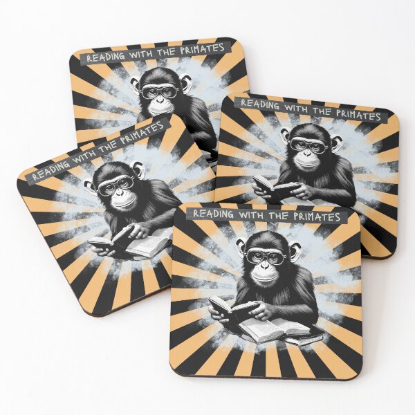 Item preview, Reading with the primates designed and sold by Beefuddle.