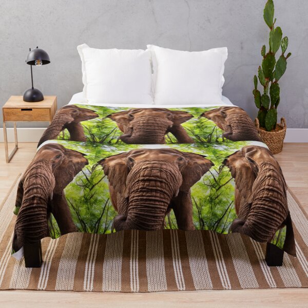 Item preview, Elephant Portrait. wide angle, fisheye designed and sold by ElephantVibes.