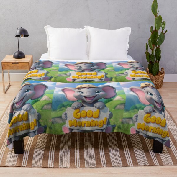 Item preview, Elephant Portrait. cute elephant, good morning designed and sold by ElephantVibes.