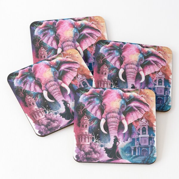 Item preview, Elephant Portrait. celestial elephant, magical elephant designed and sold by ElephantVibes.