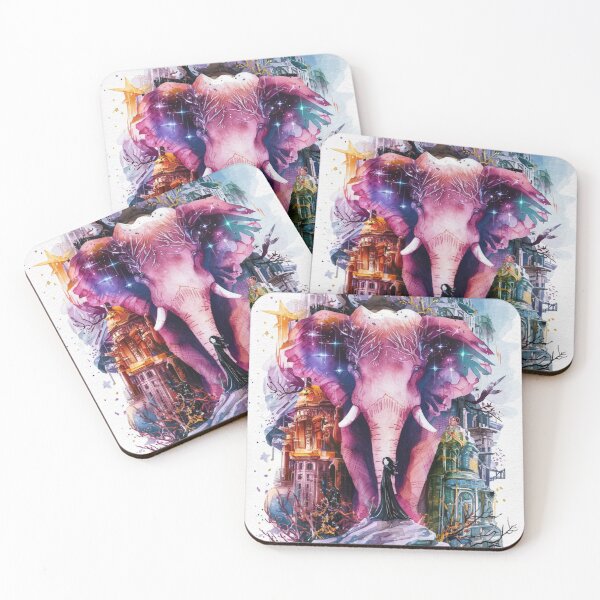Item preview, Elephant Portrait. celestial elephant, magical elephant designed and sold by ElephantVibes.