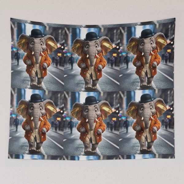 Item preview, Elephant Portrait. anthropomorphic elephant, elephant character designed and sold by ElephantVibes.