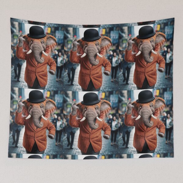 Item preview, Elephant Portrait. anthropomorphic elephant, elephant character designed and sold by ElephantVibes.