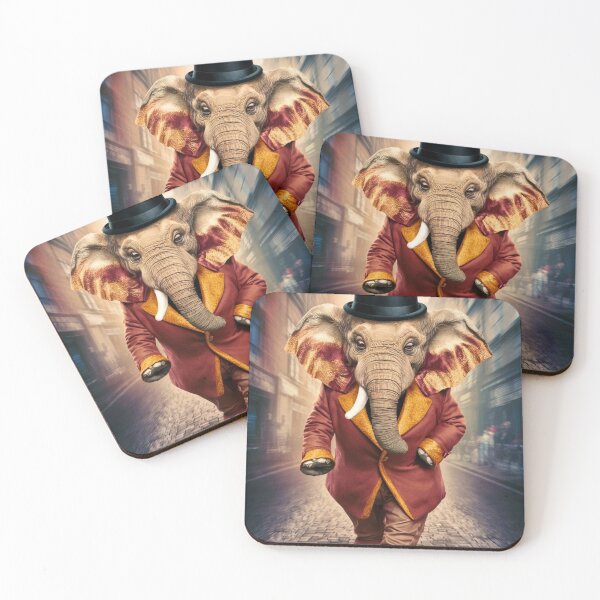 Item preview, Elephant Portrait. anthropomorphic elephant, elephant character designed and sold by ElephantVibes.