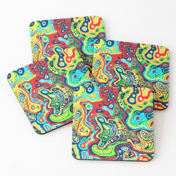 Artikelvorschau, Kunst von Minga Trippie Psychedelisches abstraktes Design entworfen und verkauft von Artbyminga.