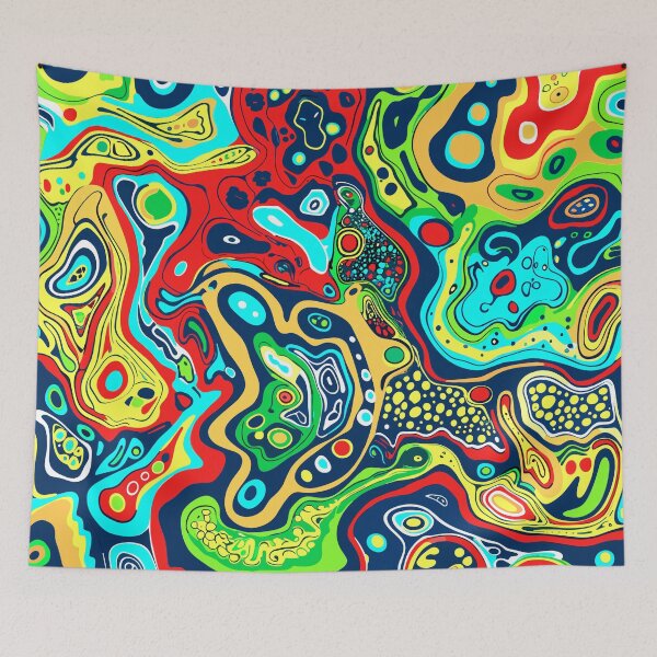Item preview, Art By Minga Trippie Psychedelic Abstract Design designed and sold by Artbyminga.