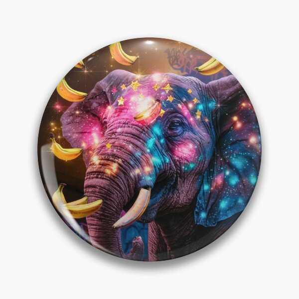 Item preview, Elephant Portrait. celestial elephant, magical elephant designed and sold by ElephantVibes.