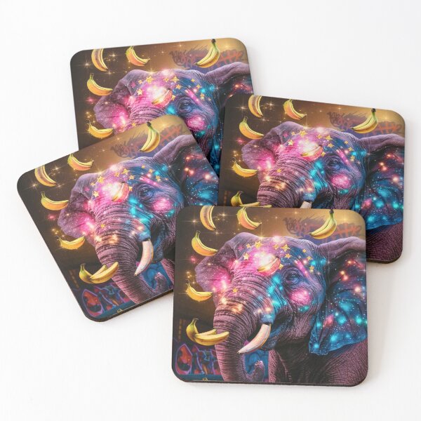 Item preview, Elephant Portrait. celestial elephant, magical elephant designed and sold by ElephantVibes.
