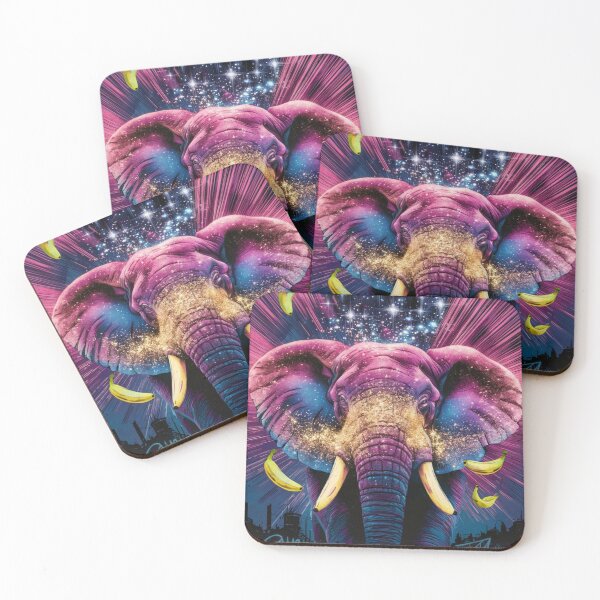 Item preview, Elephant Portrait. celestial elephant, magical elephant designed and sold by ElephantVibes.