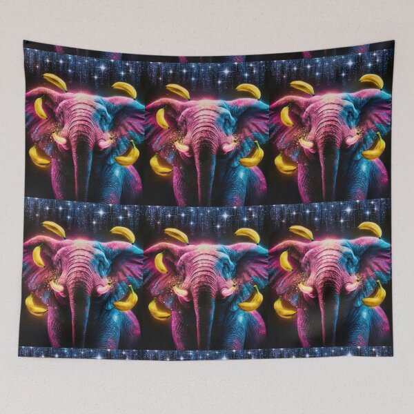Item preview, Elephant Portrait. celestial elephant, magical elephant designed and sold by ElephantVibes.