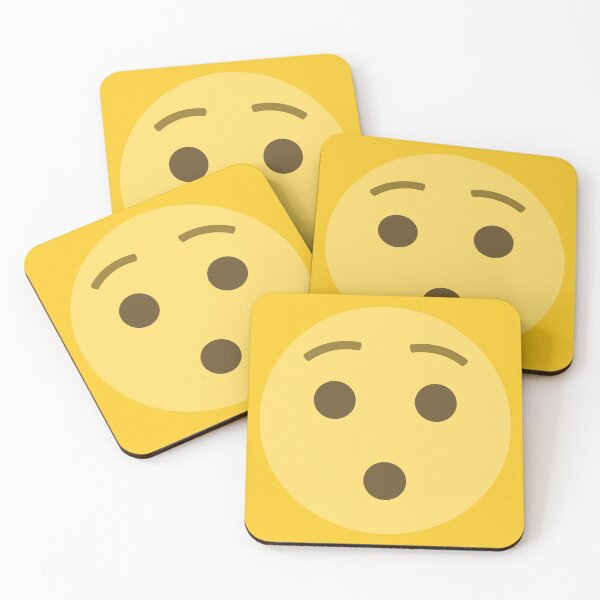 Item preview, Hushed Face Emoji designed and sold by patternsbyposh.