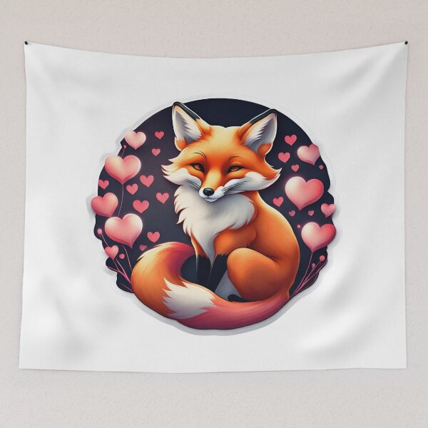 Item preview, Fox and Heart designed and sold by PrintCreations9.