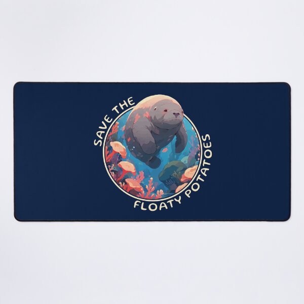 Item preview, Save The Floaty Potatoes Funny Manatee Quote designed and sold by thecatcouch.