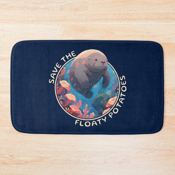 Item preview, Save The Floaty Potatoes Funny Manatee Quote designed and sold by thecatcouch.