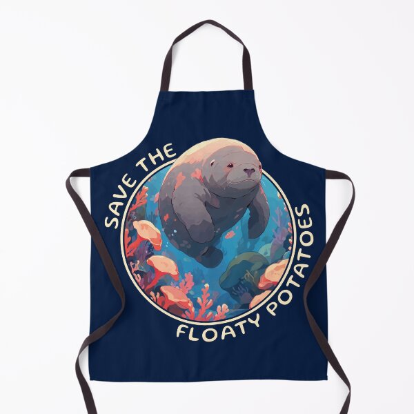 Item preview, Save The Floaty Potatoes Funny Manatee Quote designed and sold by thecatcouch.