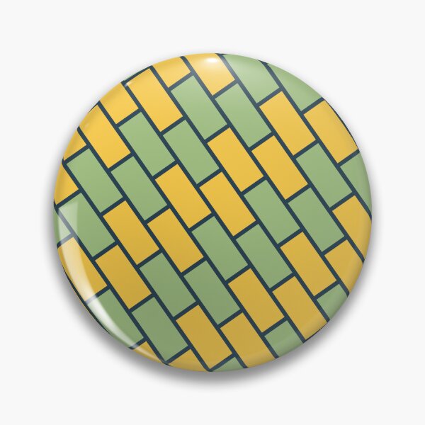 Item preview, Yellow Brick Wall Pattern- Modern Pattern Fishbone Green designed and sold by RoyalStarsPatts.