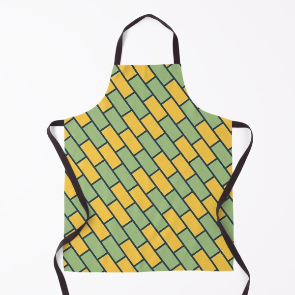 Item preview, Yellow Brick Wall Pattern- Modern Pattern Fishbone Green designed and sold by RoyalStarsPatts.