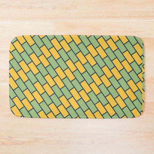Item preview, Yellow Brick Wall Pattern- Modern Pattern Fishbone Green designed and sold by RoyalStarsPatts.