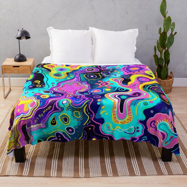 Item preview, Art By Minga Colorful Psychedelic Abstract Design designed and sold by Artbyminga.